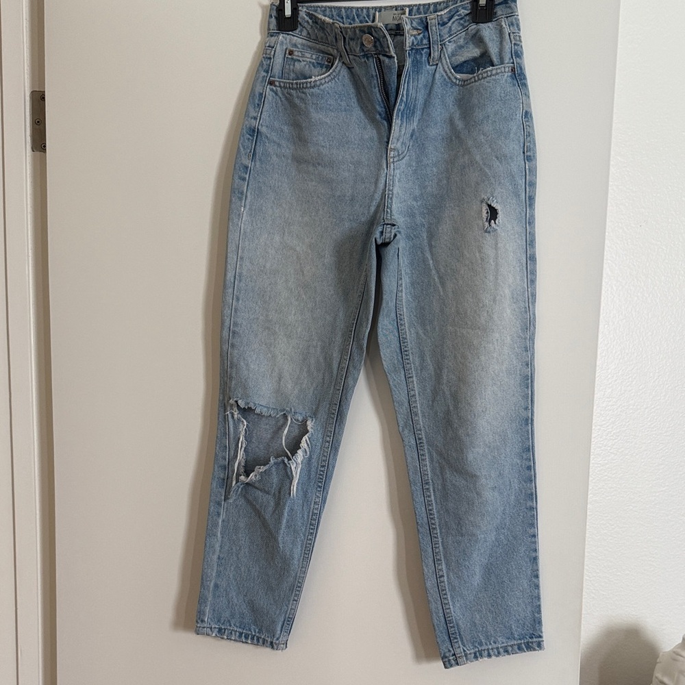 Topshop moto mom Light Blue Jeans